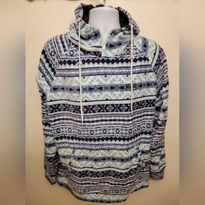 NWT Free Nature NYC Mens Micro Fleece Hoodie with Front Pockets